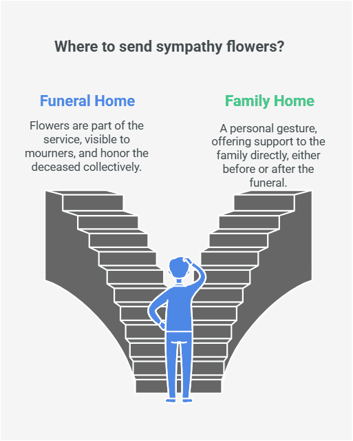 Sending Flowers to Funeral Home or Family Home