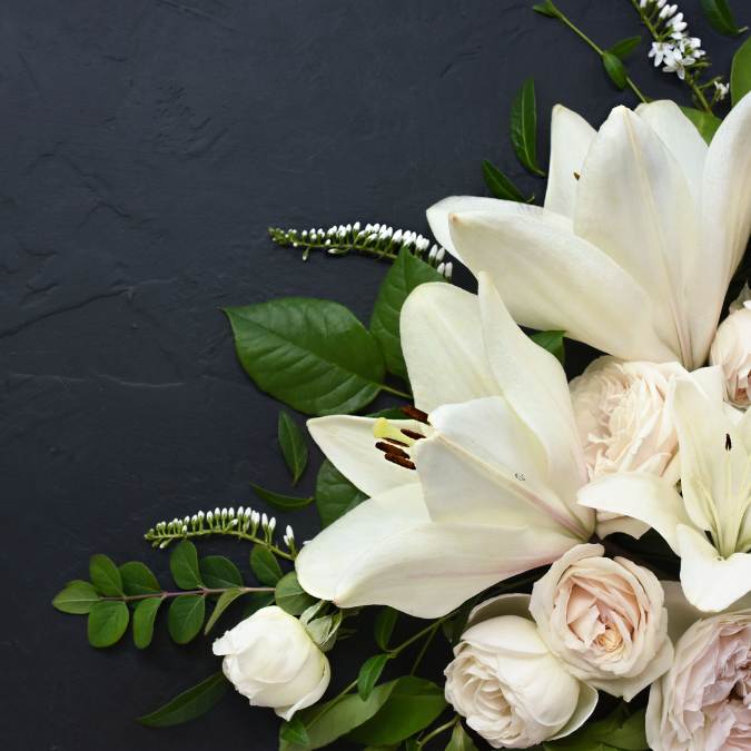 What Color Flowers For a Funeral - white